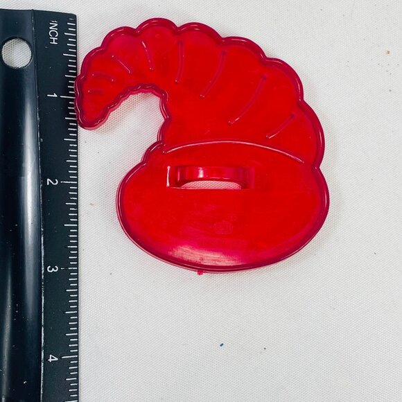 Vintage HRM Red Cornucopia Cookie Imprint Red Classic Cutter Made USA 3 Inches - Picture 5 of 5